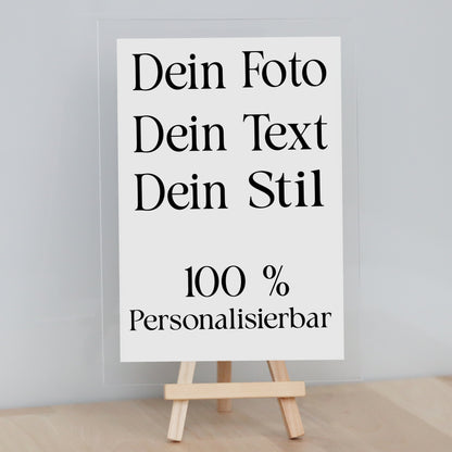 Acryl Aufsteller - Personalisierbar